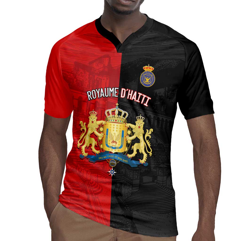 Personalized Kingdom of Haiti Rugby Jersey Sans-Souci Palace Flag Style LT14