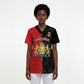 Personalized Kingdom of Haiti Scrub Top Sans-Souci Palace Flag Style - African Pride