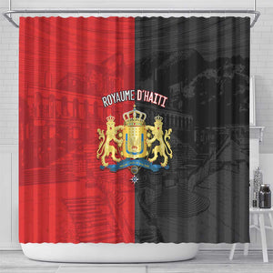 Kingdom of Haiti Shower Curtain Sans-Souci Palace Flag Style - African Pride