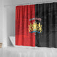 Kingdom of Haiti Shower Curtain Sans-Souci Palace Flag Style - African Pride