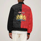 Personalized Kingdom of Haiti Sleeve Zip Bomber Jacket Sans-Souci Palace Flag Style - African Pride