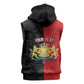 Personalized Kingdom of Haiti Sleeveless Hoodie Sans-Souci Palace Flag Style - African Pride