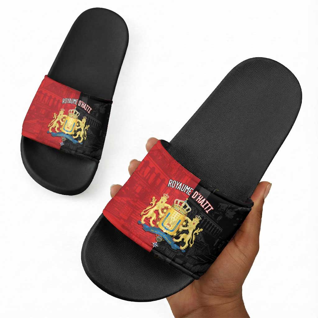Kingdom of Haiti Slide Sandals Sans-Souci Palace Flag Style - African Pride
