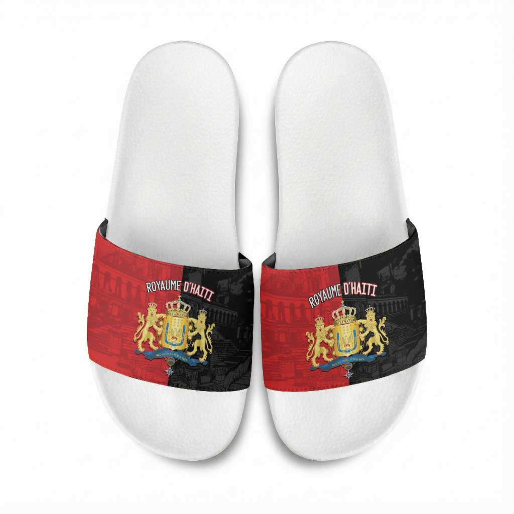 Kingdom of Haiti Slide Sandals Sans-Souci Palace Flag Style - African Pride