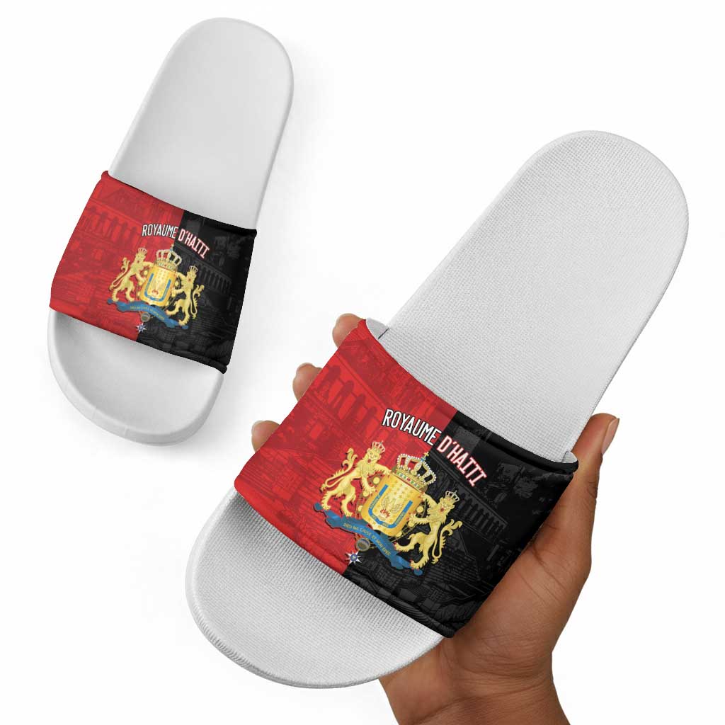 Kingdom of Haiti Slide Sandals Sans-Souci Palace Flag Style - African Pride