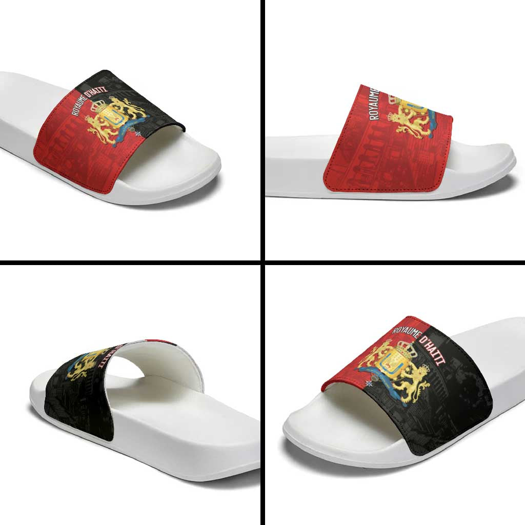 Kingdom of Haiti Slide Sandals Sans-Souci Palace Flag Style - African Pride