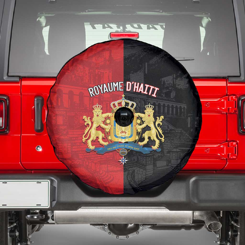 Kingdom of Haiti Spare Tire Cover Sans-Souci Palace Flag Style - African Pride