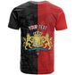 Personalized Kingdom of Haiti T shirt Sans-Souci Palace Flag Style - African Pride