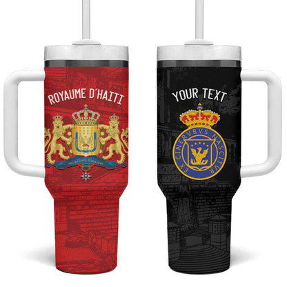 Personalized Kingdom of Haiti Tumbler With Handle Sans-Souci Palace Flag Style - African Pride