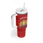 Personalized Kingdom of Haiti Tumbler With Handle Sans-Souci Palace Flag Style - African Pride