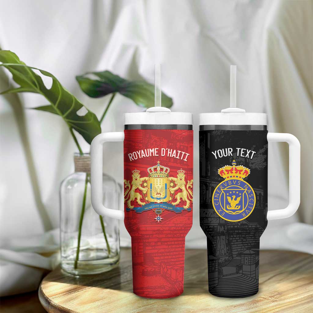 Personalized Kingdom of Haiti Tumbler With Handle Sans-Souci Palace Flag Style - African Pride