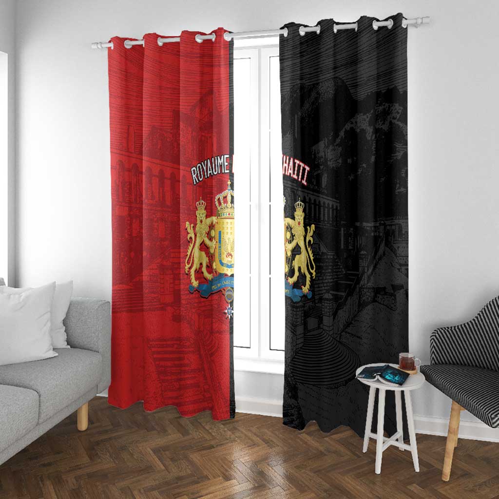 Kingdom of Haiti Window Curtain Sans-Souci Palace Flag Style - African Pride