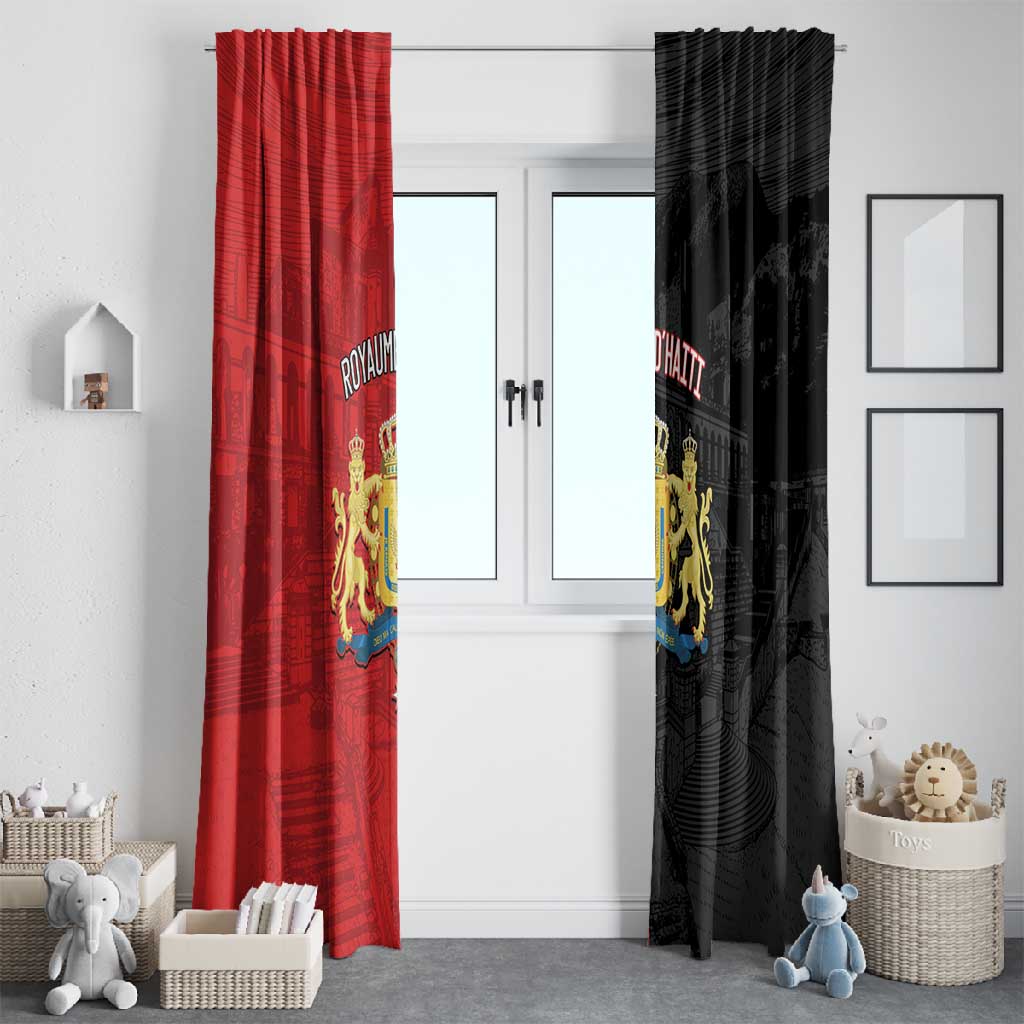 Kingdom of Haiti Window Curtain Sans-Souci Palace Flag Style - African Pride