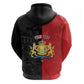 Personalized Kingdom of Haiti Zip Hoodie Sans-Souci Palace Flag Style - African Pride