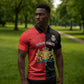 Personalized Kingdom of Haiti Zipper Polo Shirt Sans-Souci Palace Flag Style - African Pride