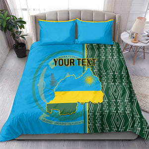 Personalised 1 July Independence Day Rwanda Bedding Set African Imigongo Happy 61st Anniversary