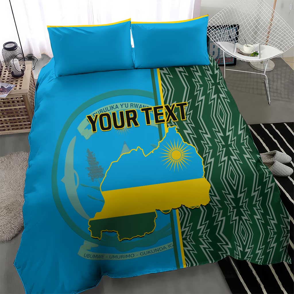 Personalised 1 July Independence Day Rwanda Bedding Set African Imigongo Happy 61st Anniversary