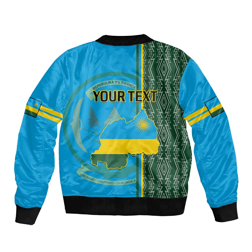 Personalised 1 July Independence Day Rwanda Bomber Jacket African Imigongo Happy 61st Anniversary