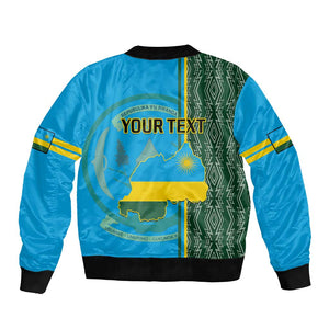 Personalised 1 July Independence Day Rwanda Bomber Jacket African Imigongo Happy 61st Anniversary