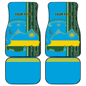 Personalised 1 July Independence Day Rwanda Car Mats African Imigongo Happy 61st Anniversary
