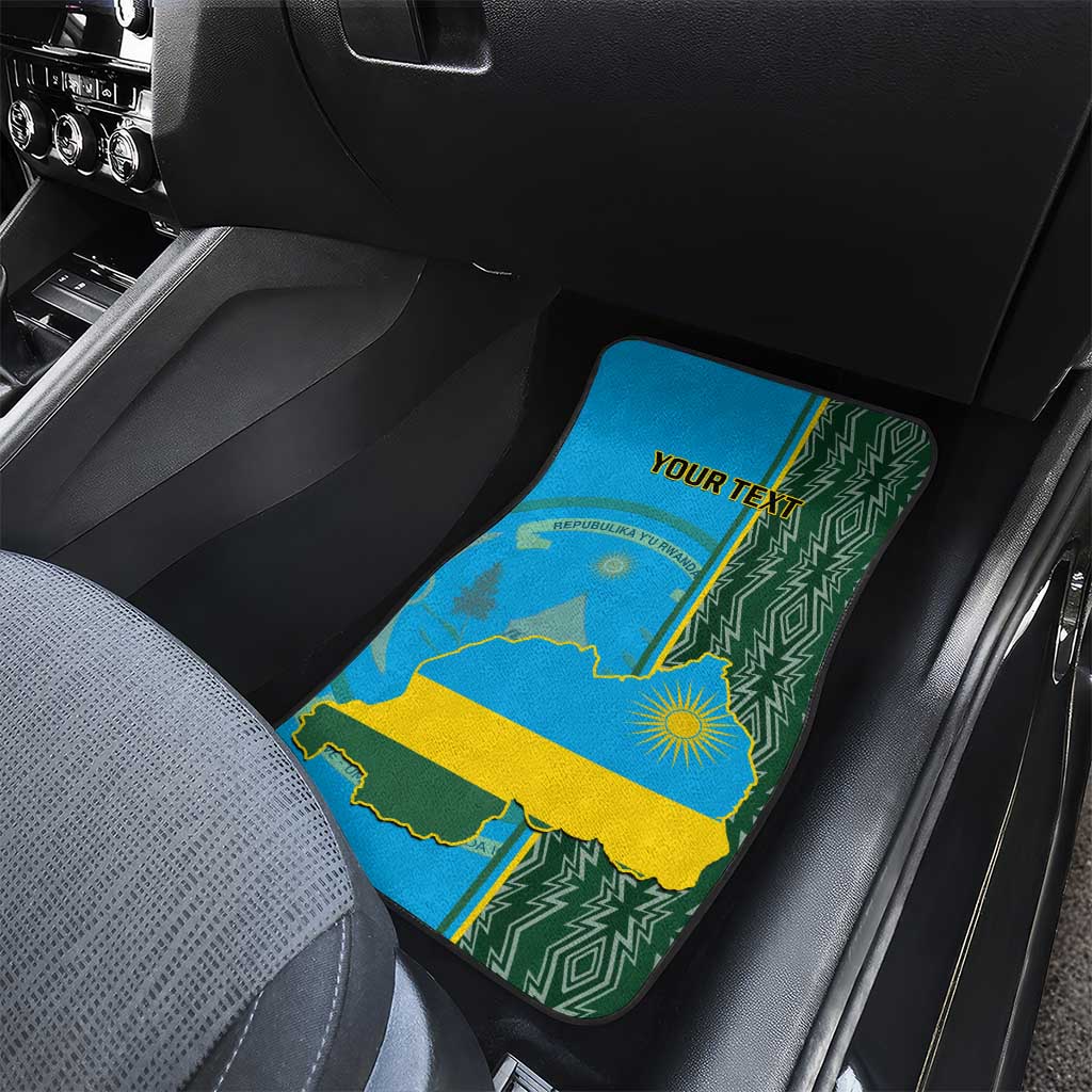 Personalised 1 July Independence Day Rwanda Car Mats African Imigongo Happy 61st Anniversary