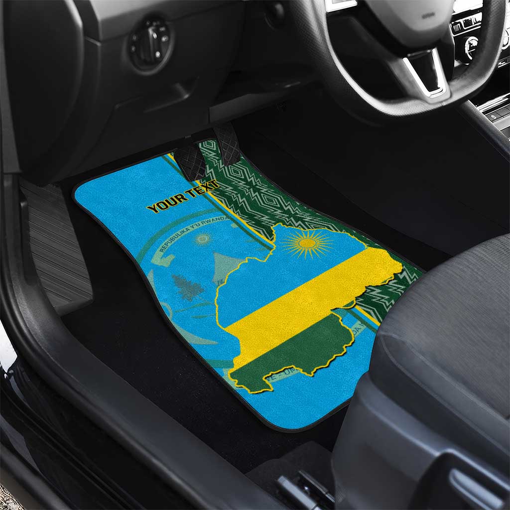 Personalised 1 July Independence Day Rwanda Car Mats African Imigongo Happy 61st Anniversary