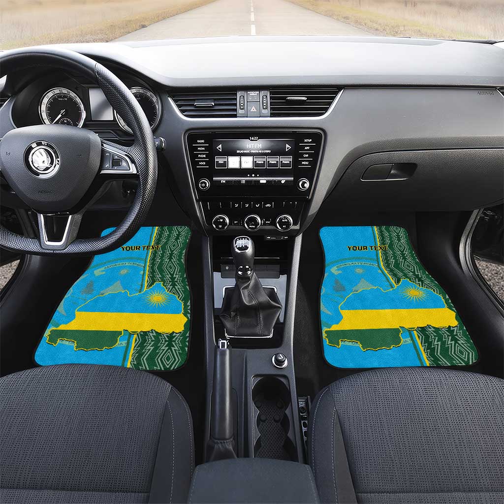 Personalised 1 July Independence Day Rwanda Car Mats African Imigongo Happy 61st Anniversary