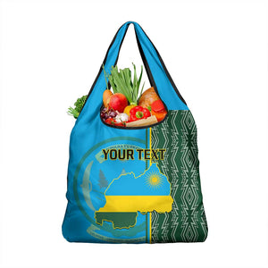 Personalised 1 July Independence Day Rwanda Grocery Bag African Imigongo Happy 61st Anniversary