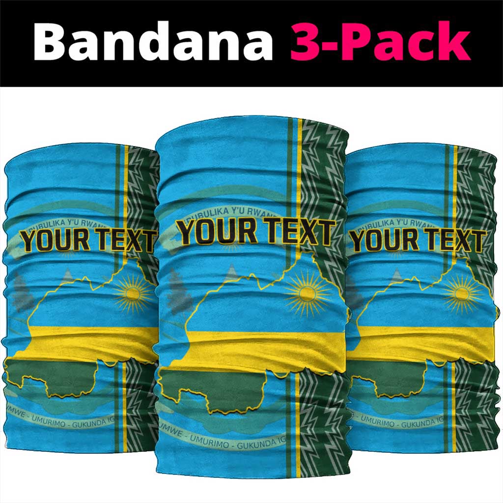 Personalised 1 July Independence Day Rwanda Neck Gaiter African Imigongo Happy 61st Anniversary LT14