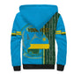 Personalised 1 July Independence Day Rwanda Sherpa Hoodie African Imigongo Happy 61st Anniversary
