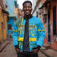 Personalised 1 July Independence Day Rwanda Sleeve Zip Bomber Jacket African Imigongo Happy 61st Anniversary