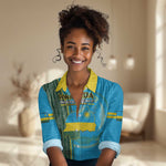 Personalised 1 July Independence Day Rwanda Women Casual Shirt African Imigongo Happy 61st Anniversary LT14