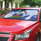 Custom Haiti Football Auto Sun Shade Les Grenadiers Blue Grunge Polynesian Tattoo
