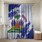 Custom Haiti Football Bathroom Set Les Grenadiers Blue Grunge Polynesian Tattoo