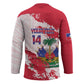 Custom Haiti Football Hockey Jersey Les Grenadiers Red Grunge Polynesian Tattoo