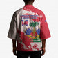Custom Haiti Football Kimono Les Grenadiers Red Grunge Polynesian Tattoo