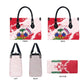 Custom Haiti Football Leather Bag Les Grenadiers Red Grunge Polynesian Tattoo