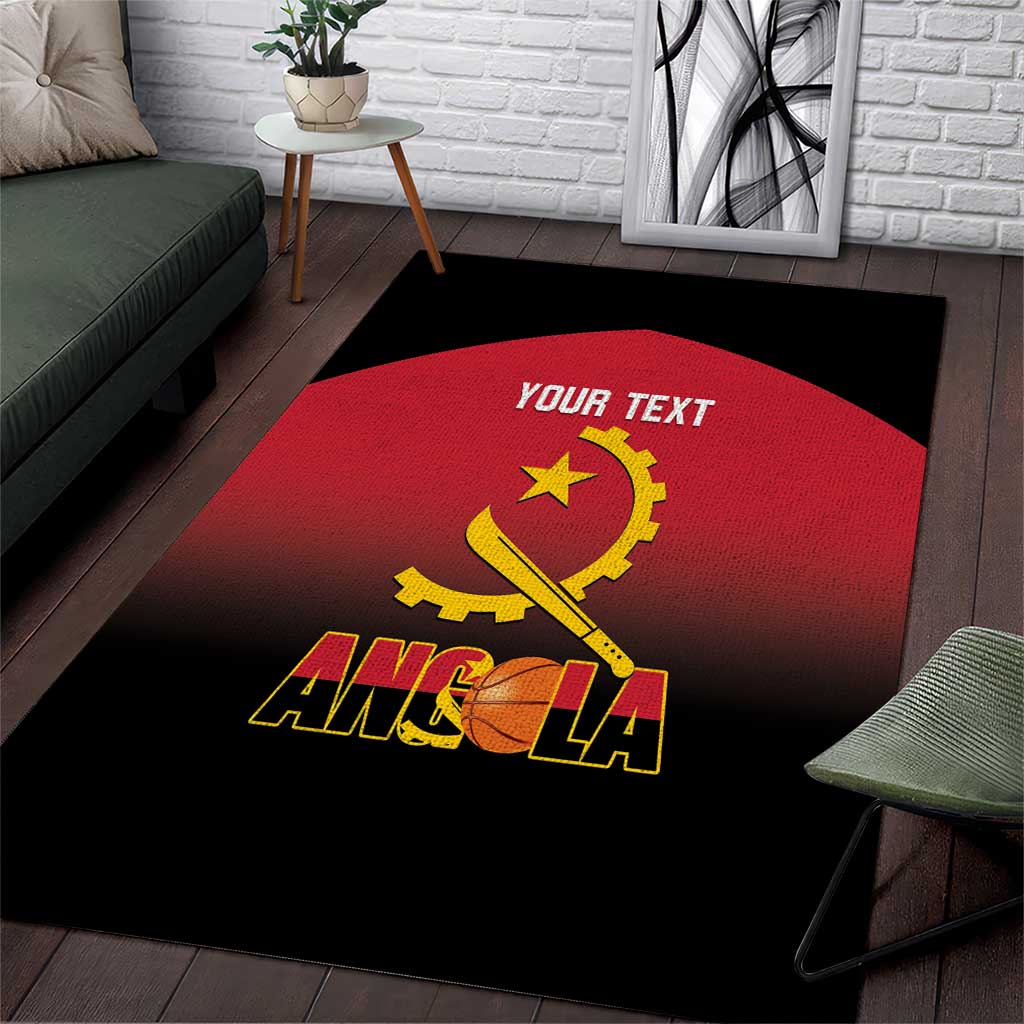 Afro Basketball Custom Angola Area Rug Go Champions Angolan - African Pride