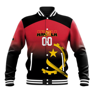 Afro Basketball Custom Angola Baseball Jacket Go Champions Angolan - African Pride