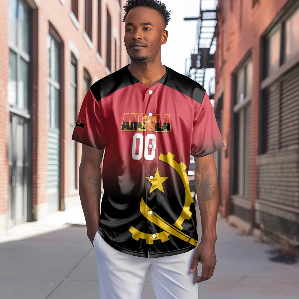 Afro Basketball Custom Angola Baseball Jersey Go Champions Angolan - African Pride