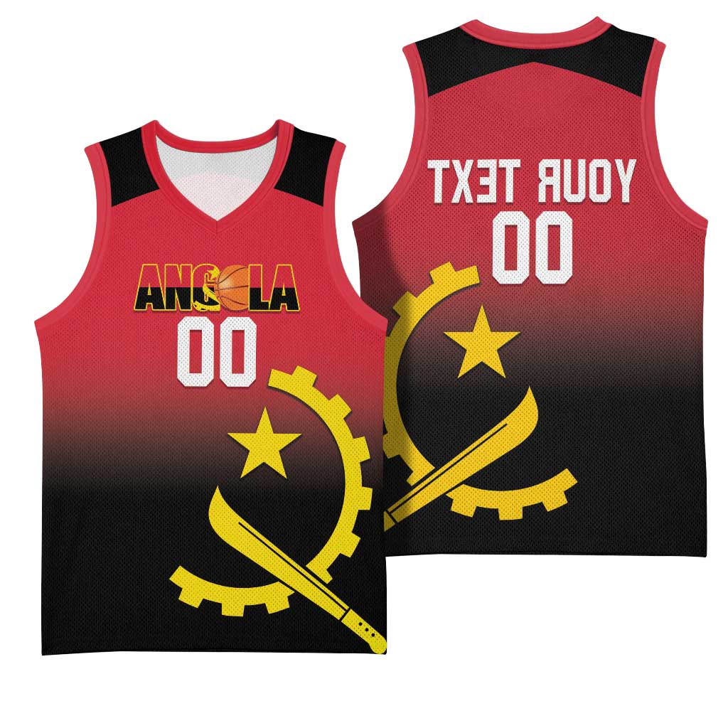 Afro Basketball Custom Angola Basketball Jersey Go Champions Angolan - African Pride