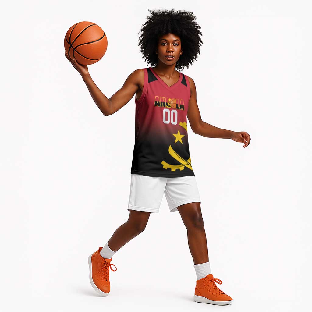 Afro Basketball Custom Angola Basketball Jersey Go Champions Angolan - African Pride