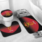 Angola Basketball Custom Bathroom Set Go Champions Angolan