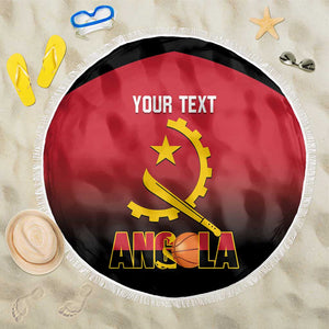 Afro Basketball Custom Angola Beach Blanket Go Champions Angolan - African Pride