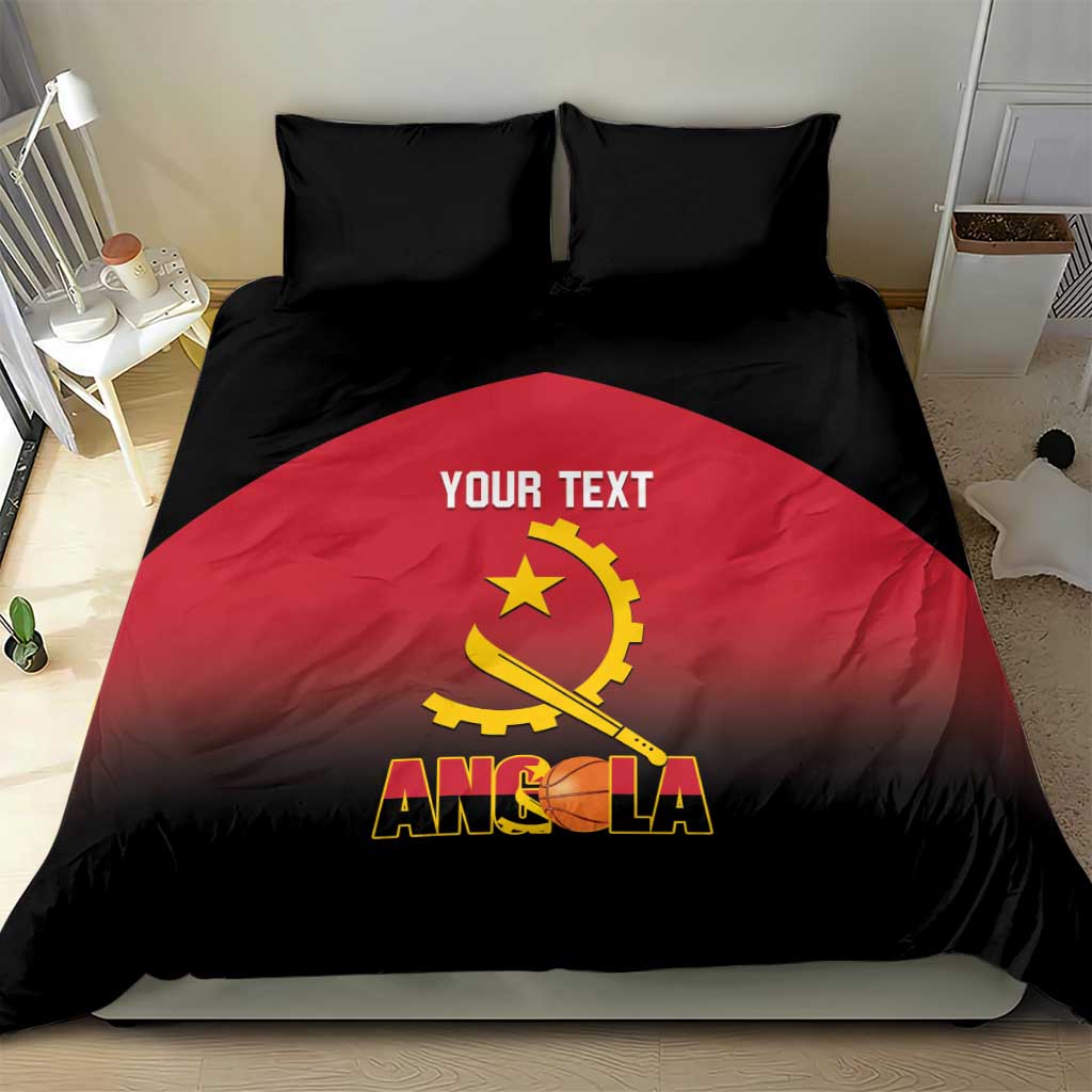 Afro Basketball Custom Angola Bedding Set Go Champions Angolan - African Pride