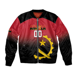 Afro Basketball Custom Angola Bomber Jacket Go Champions Angolan - African Pride