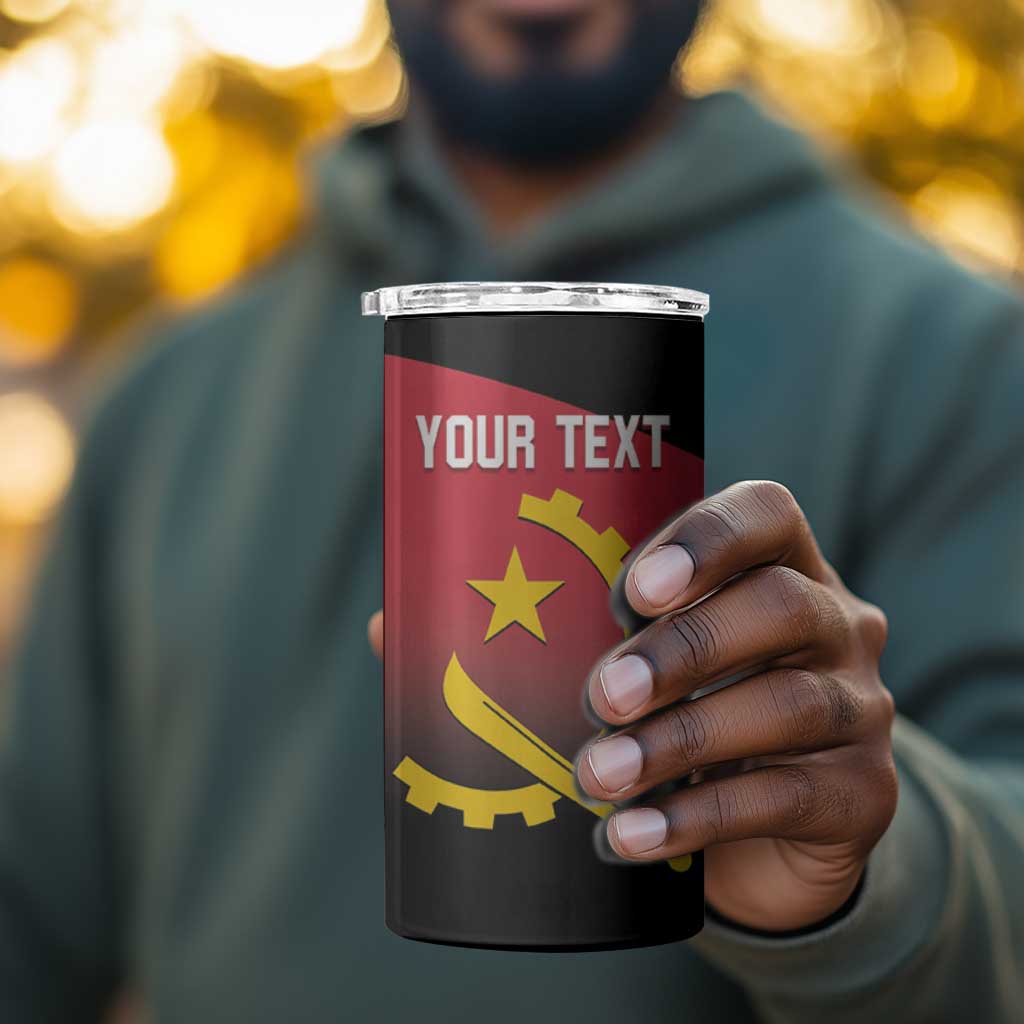 Afro Basketball Custom Angola 4 in 1 Can Cooler Tumbler Go Champions Angolan - African Pride