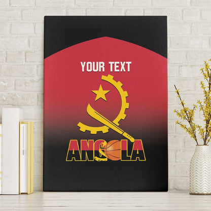 Afro Basketball Custom Angola Canvas Wall Art Go Champions Angolan - African Pride