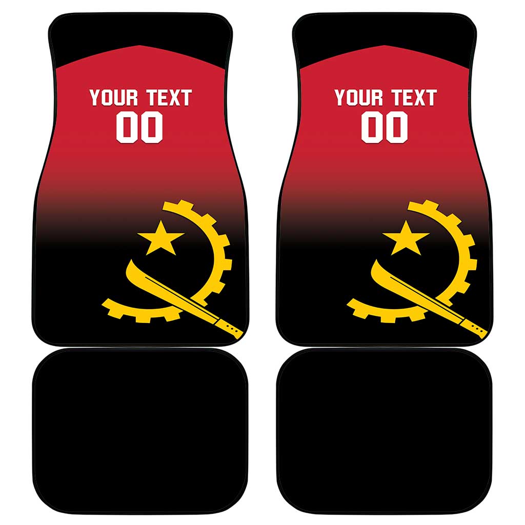 Afro Basketball Custom Angola Car Mats Go Champions Angolan - African Pride