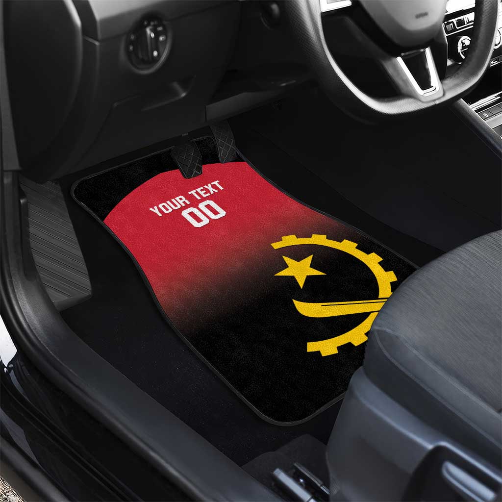 Afro Basketball Custom Angola Car Mats Go Champions Angolan - African Pride